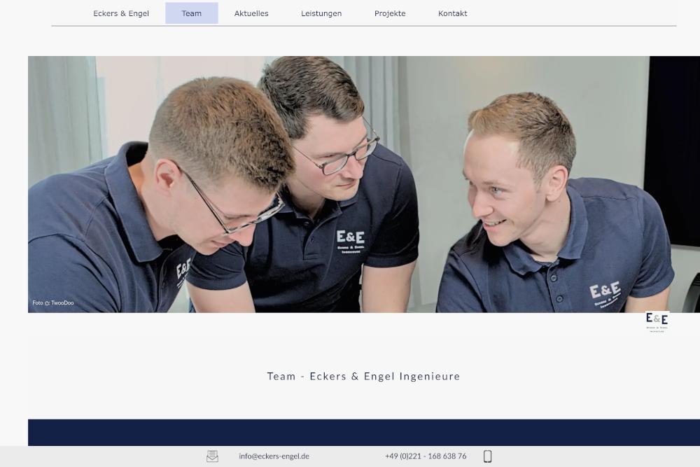 Screenshot www.eckers-engel.de