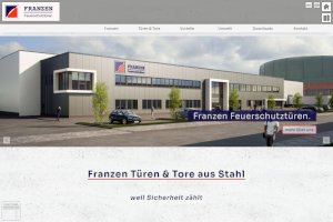 Screenshot www.franzen.nrw