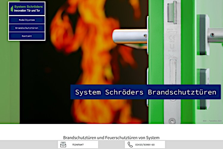 Screenshot www.brandschutztueren-schroeders.de