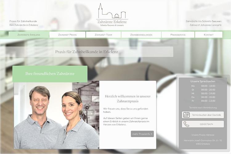 Screenshot www.zahnaerzte-erkelenz.de