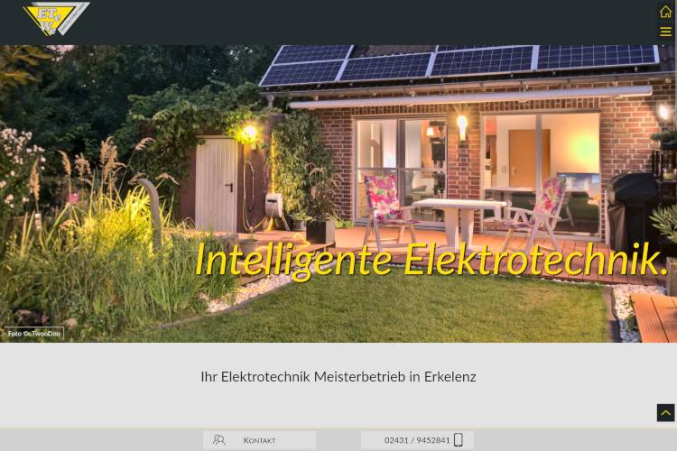 Website www.elektrotechnik-wahl.de