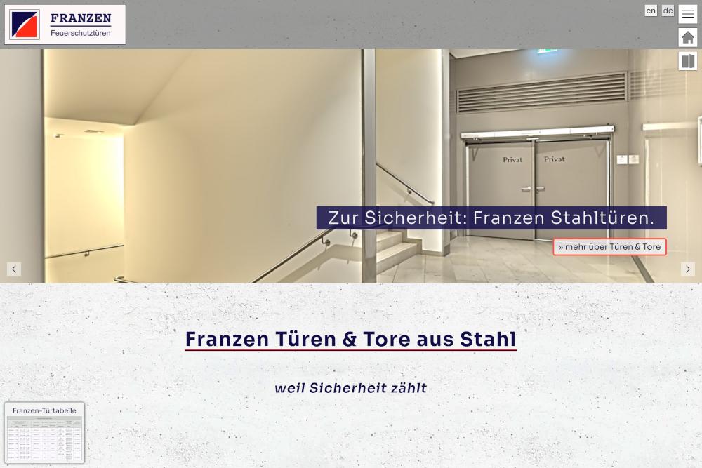 Website www.franzen.nrw