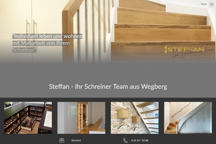 Website www.steffan-schreinerei.de